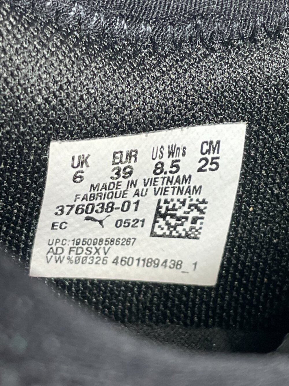 Puma Softride Finesse Sport Running Shoes Womens Size 8.5 Black White Sneaker - Picture 12 of 12